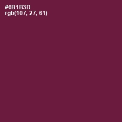 #6B1B3D - Claret Color Image