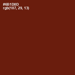 #6B1D0D - Moccaccino Color Image