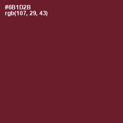 #6B1D2B - Claret Color Image