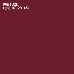 #6B1D2D - Claret Color Image