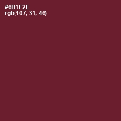 #6B1F2E - Claret Color Image