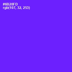 #6B20FD - Purple Heart Color Image