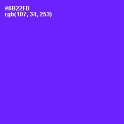 #6B22FD - Purple Heart Color Image