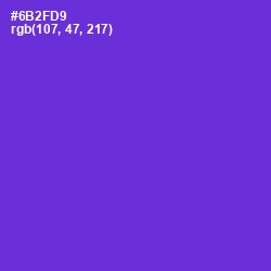 #6B2FD9 - Purple Heart Color Image