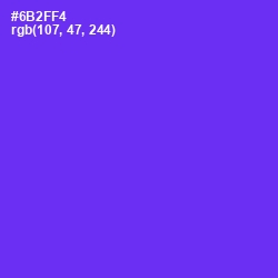 #6B2FF4 - Purple Heart Color Image