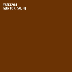 #6B3204 - Nutmeg Wood Finish Color Image