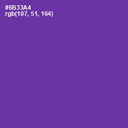 #6B33A4 - Royal Purple Color Image