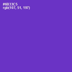 #6B33C5 - Purple Heart Color Image