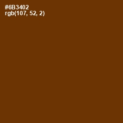 #6B3402 - Nutmeg Wood Finish Color Image