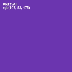 #6B35AF - Royal Purple Color Image
