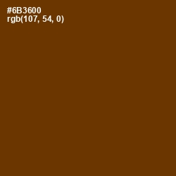 #6B3600 - Nutmeg Wood Finish Color Image