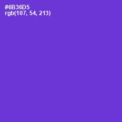 #6B36D5 - Purple Heart Color Image