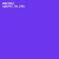 #6B36EE - Purple Heart Color Image