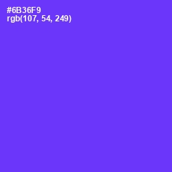 #6B36F9 - Purple Heart Color Image