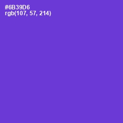 #6B39D6 - Purple Heart Color Image