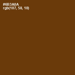 #6B3A0A - Nutmeg Wood Finish Color Image