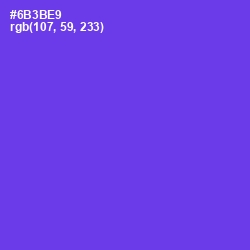 #6B3BE9 - Purple Heart Color Image