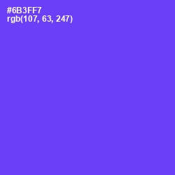 #6B3FF7 - Purple Heart Color Image