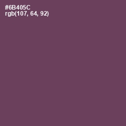 #6B405C - Eggplant Color Image