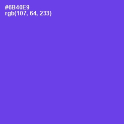 #6B40E9 - Fuchsia Blue Color Image