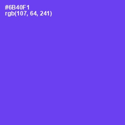 #6B40F1 - Fuchsia Blue Color Image