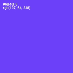 #6B40F8 - Fuchsia Blue Color Image