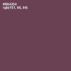 #6B4254 - Eggplant Color Image