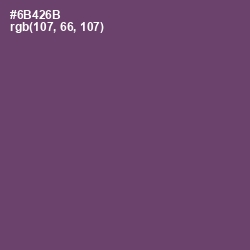 #6B426B - Salt Box Color Image