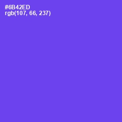 #6B42ED - Fuchsia Blue Color Image