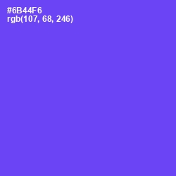 #6B44F6 - Fuchsia Blue Color Image