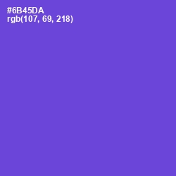 #6B45DA - Fuchsia Blue Color Image