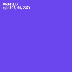 #6B45ED - Fuchsia Blue Color Image