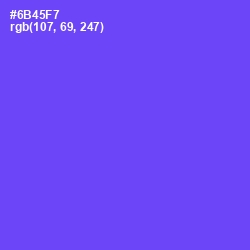 #6B45F7 - Fuchsia Blue Color Image