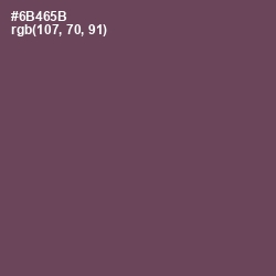 #6B465B - Eggplant Color Image