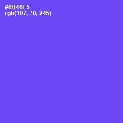 #6B46F5 - Fuchsia Blue Color Image