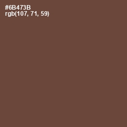 #6B473B - Shingle Fawn Color Image