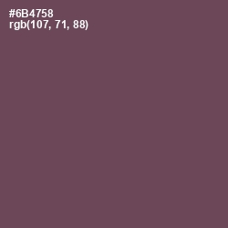 #6B4758 - Eggplant Color Image