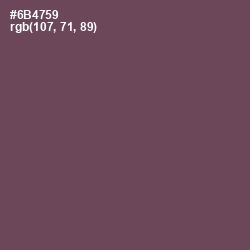 #6B4759 - Eggplant Color Image