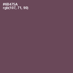 #6B475A - Eggplant Color Image