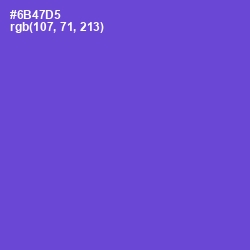 #6B47D5 - Fuchsia Blue Color Image