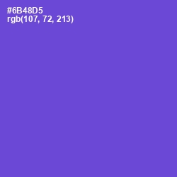 #6B48D5 - Fuchsia Blue Color Image