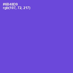 #6B48D9 - Fuchsia Blue Color Image