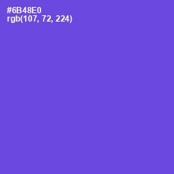 #6B48E0 - Fuchsia Blue Color Image
