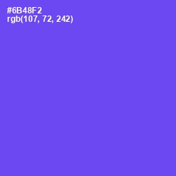 #6B48F2 - Fuchsia Blue Color Image
