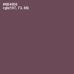 #6B4956 - Eggplant Color Image