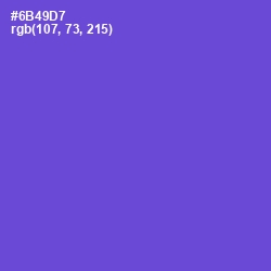 #6B49D7 - Fuchsia Blue Color Image