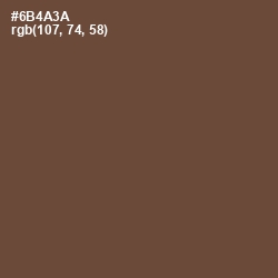 #6B4A3A - Shingle Fawn Color Image