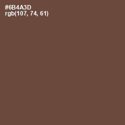 #6B4A3D - Shingle Fawn Color Image