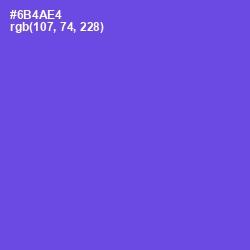 #6B4AE4 - Fuchsia Blue Color Image