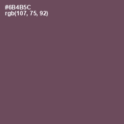 #6B4B5C - Eggplant Color Image